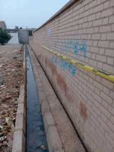 حکایت دیوار مدرسه شهید امیدی در منطقه گلزار شوشتر